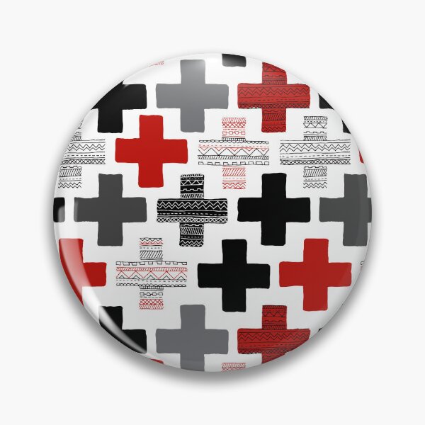 Artikelvorschau, Geometric Cross - Red entworfen und verkauft von Rainbows Galore.