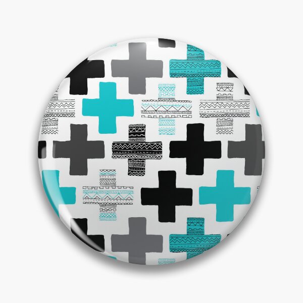 Artikelvorschau, Geometric Cross - Teal entworfen und verkauft von Rainbows Galore.