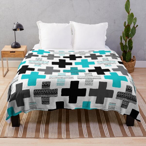 Artikelvorschau, Geometric Cross - Teal entworfen und verkauft von Rainbows Galore.