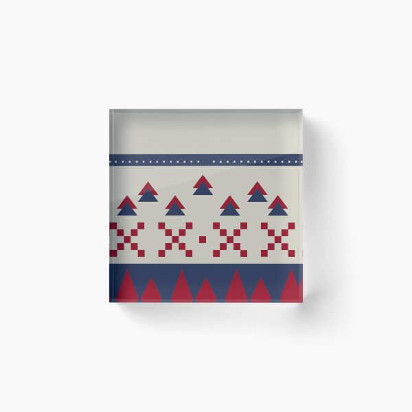 Magic mountains Christmas Acrylic Block