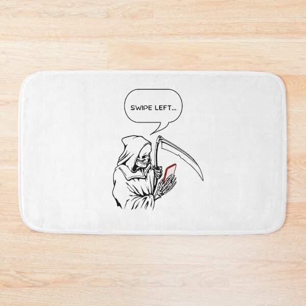 Item preview, Funny Swipe Left Grim Reaper designed and sold by CreepyCurator.