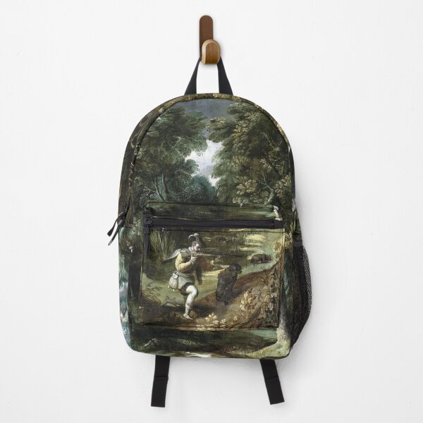 Item preview, Anonymous Landscape with hunters designed and sold by OldTimeArt.