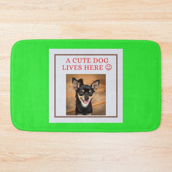 Item preview, " A CUTE DOG LIVES HERE " CUTE DOG DESIGN designed and sold by findsbyjune374.
