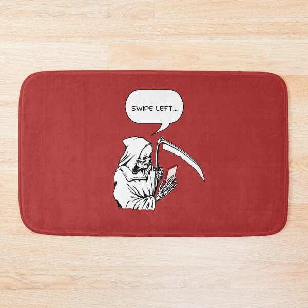 Item preview, Funny Swipe Left Grim Reaper (Red) designed and sold by CreepyCurator.
