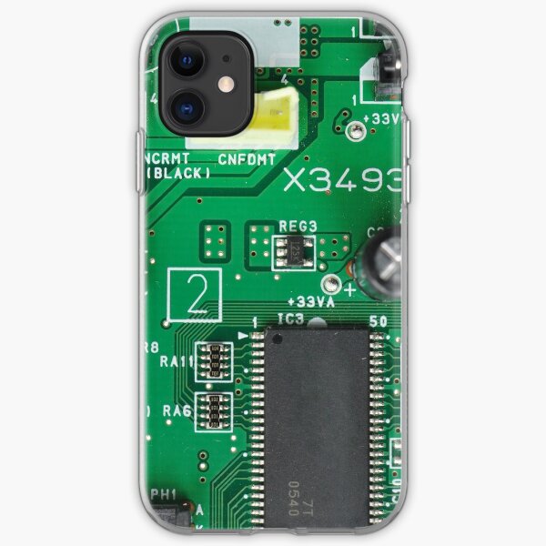 Electronic circuit board iPhone Soft Case