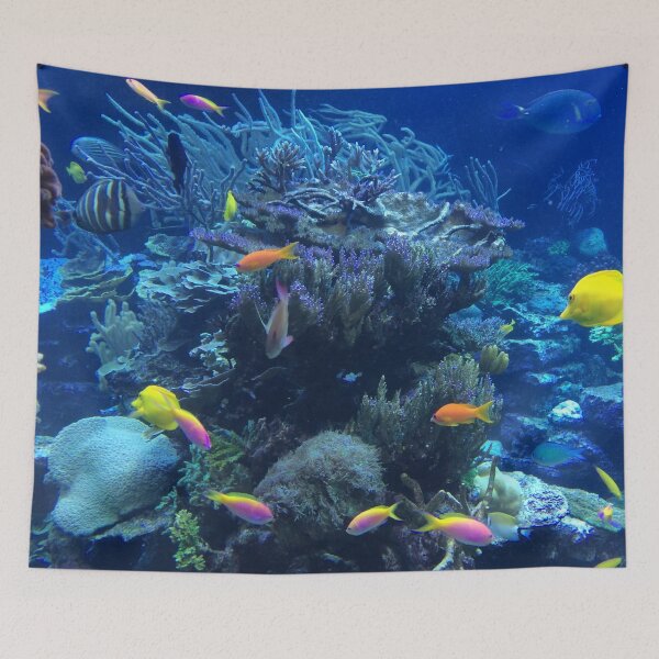 Item preview, Beautiful Assorted Colorful Fish with Coral Reef designed and sold by Luxxe87.