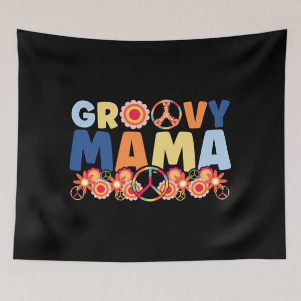 Item preview, Groovy Mama vintage 60s 70s Baby Shower Mother's Day designed and sold by liomikaxfi.