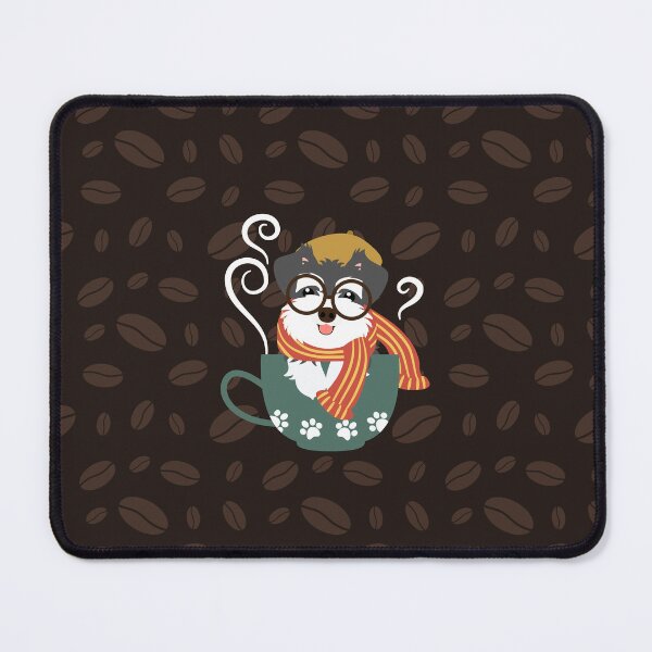 Item preview, Teacup Miniature Schnauzer Dog and Coffee Beans designed and sold by Lulupainting.