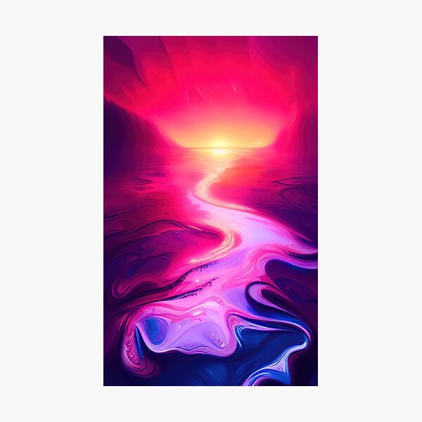 Item preview, Chrome Lake Reflecting the Sunset designed and sold by RockingPandS.