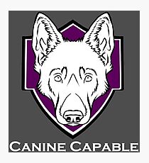 Canine Capable - LOGO Photographic Print