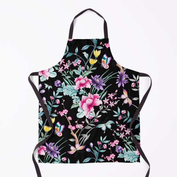 Artikelvorschau, Floral Chinoiserie - Black entworfen und verkauft von Rainbows Galore.