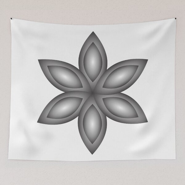 Item preview, Dark Graphic Flower t shirt designed and sold by hebron.