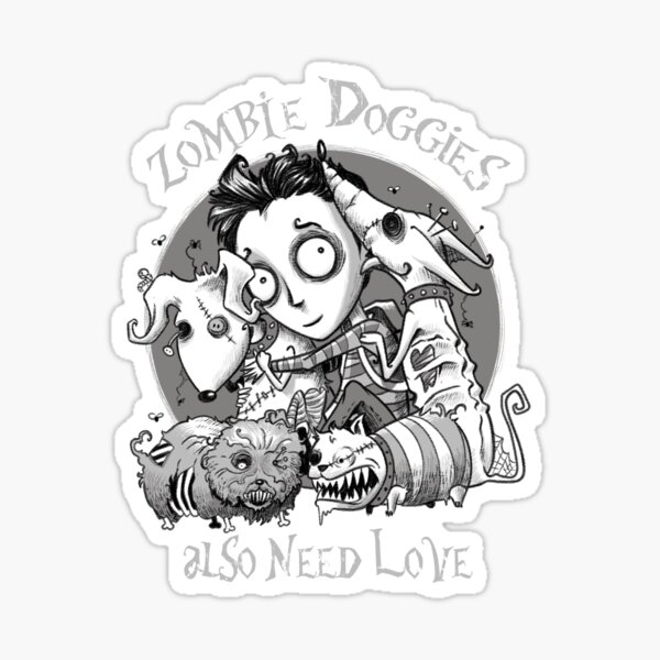 Item preview, Auch Zombie-Hunde brauchen Liebe designed and sold by saqman.