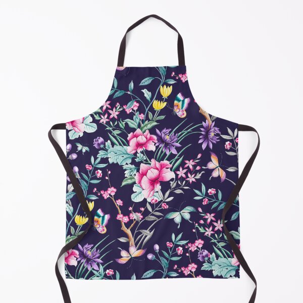 Artikelvorschau, Floral Chinoiserie - Navy entworfen und verkauft von Rainbows Galore.