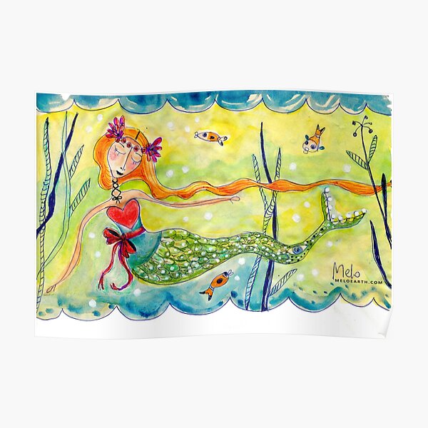 Love Mermaid Poster