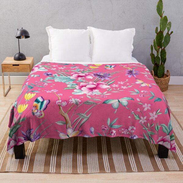 Artikelvorschau, Floral Chinoiserie - Pink entworfen und verkauft von Rainbows Galore.
