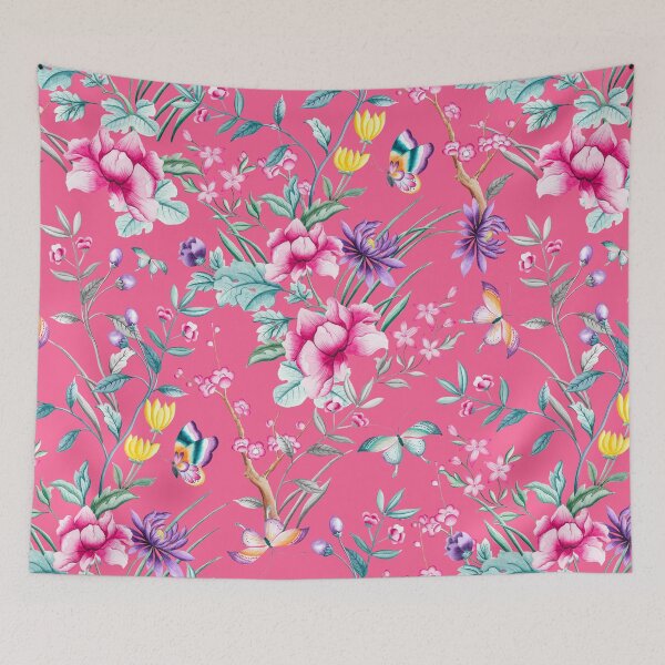 Artikelvorschau, Floral Chinoiserie - Pink entworfen und verkauft von Rainbows Galore.