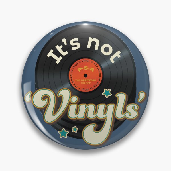 Item preview, Funny Vinyl Record Retro Grammar Police Quote designed and sold by Jazznote.