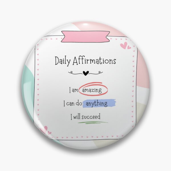 Item preview, Pastel Abstract Daily Positive Affirmation Note Poster designed and sold by TheVIP.