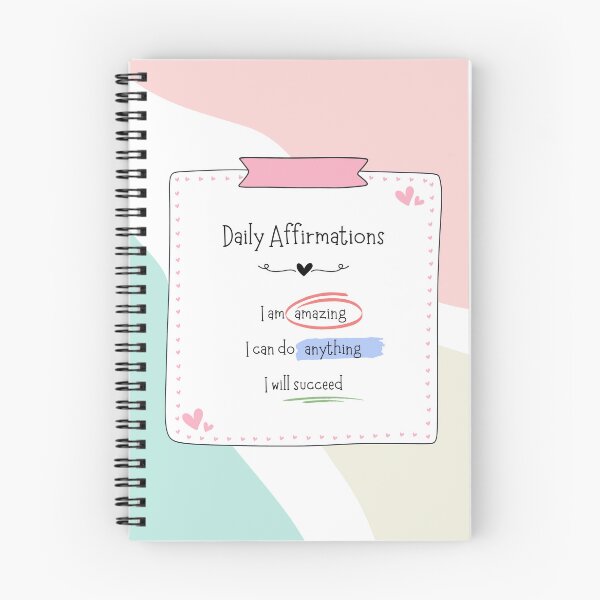 Item preview, Pastel Abstract Daily Positive Affirmation Note Poster designed and sold by TheVIP.