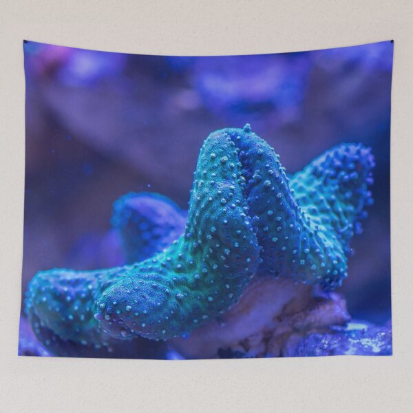 Item preview, Unique Neon Purple Blue Sea Anemone designed and sold by Luxxe87.