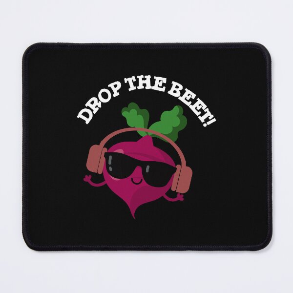 Item preview, Drop The Beet Funny Music Veggie Puns (Dark BG) designed and sold by punnybone.