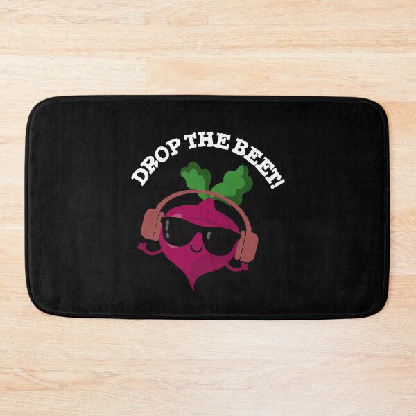 Item preview, Drop The Beet Funny Music Veggie Puns (Dark BG) designed and sold by punnybone.