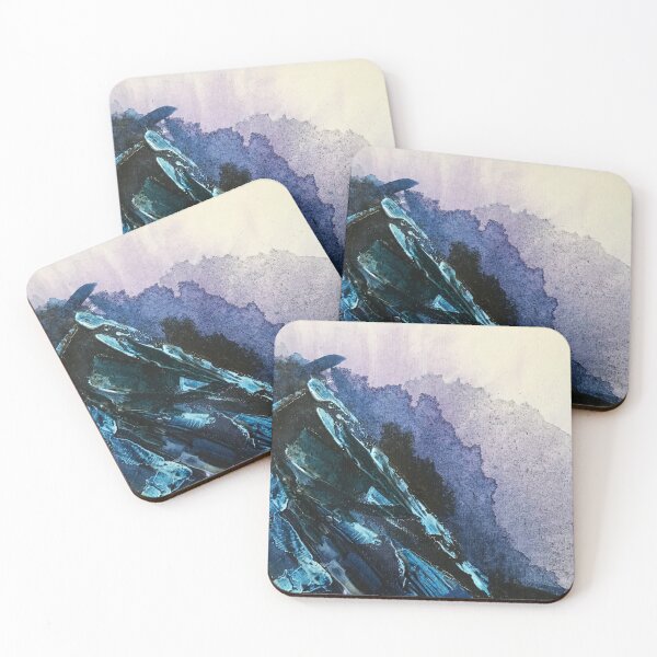 Aperçu de l'œuvre montagne bleue créée et vendue par FainFun.