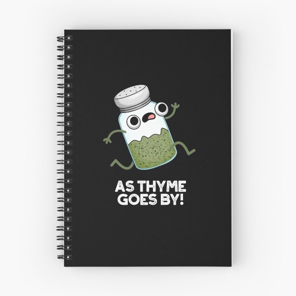 Item preview, As Thyme Goes By Funny Herb Puns (Dark BG) designed and sold by punnybone.
