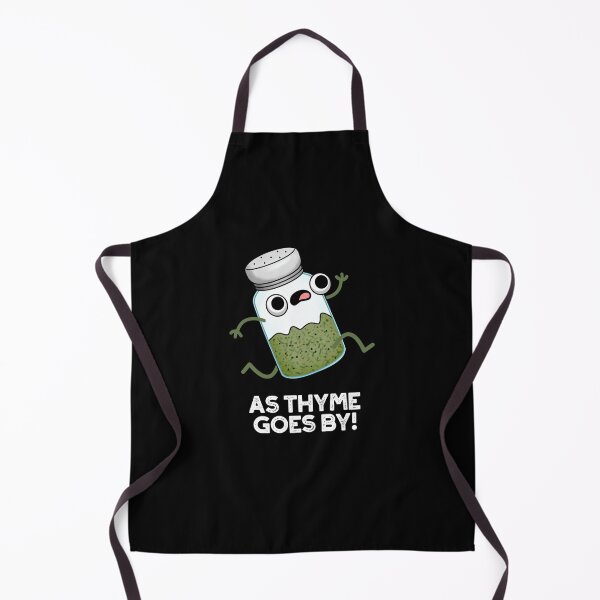 Item preview, As Thyme Goes By Funny Herb Puns (Dark BG) designed and sold by punnybone.