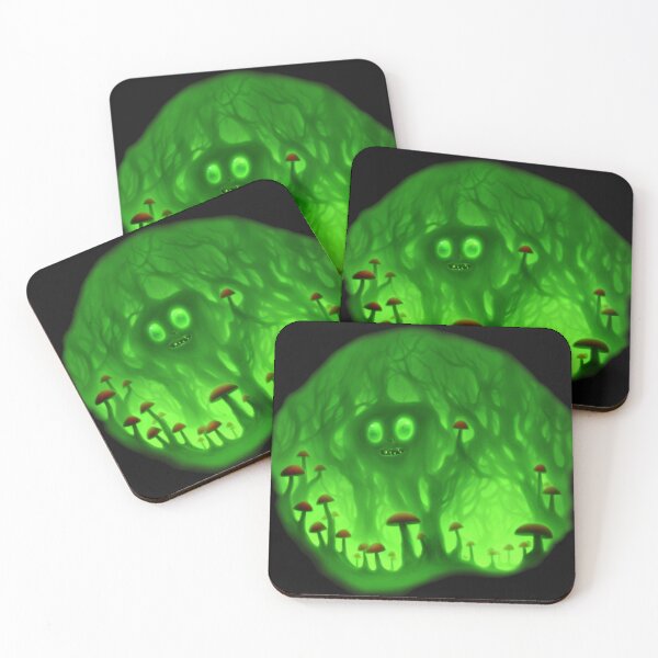 Item preview, Tree-monster in a mushroom forest VI green designed and sold by BrachiaST.