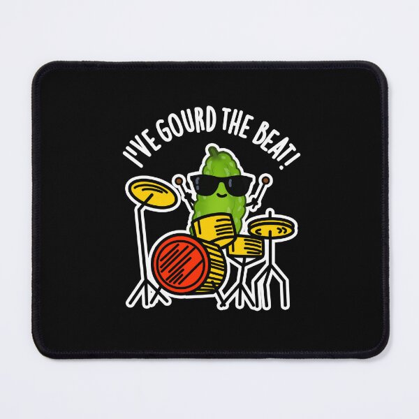 Item preview, I've Gourd The Beat Funny Veggie Puns (Dark BG) designed and sold by punnybone.