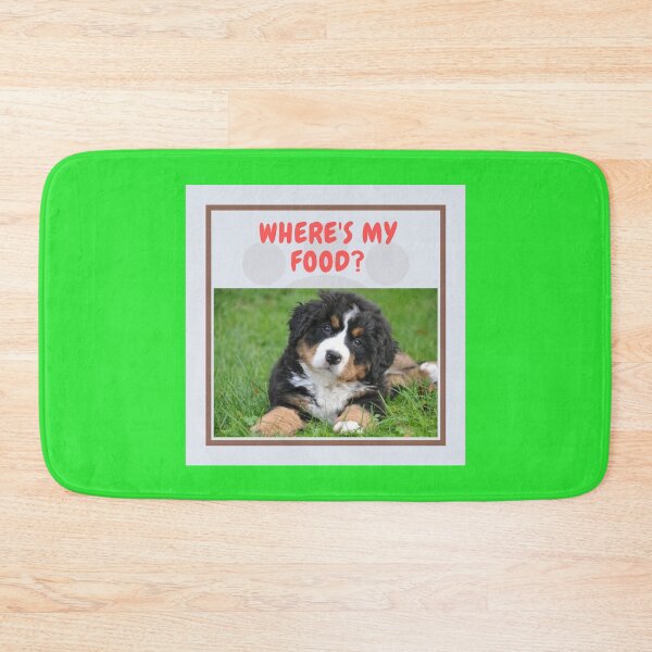 Item preview, " WHERE'S MY FOOD? " CUTE DOG DESIGN designed and sold by findsbyjune374.