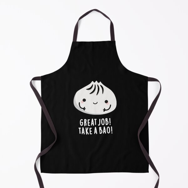 Item preview, Great Job Take A Bao Funny Dimsum Puns (Dark BG) designed and sold by punnybone.