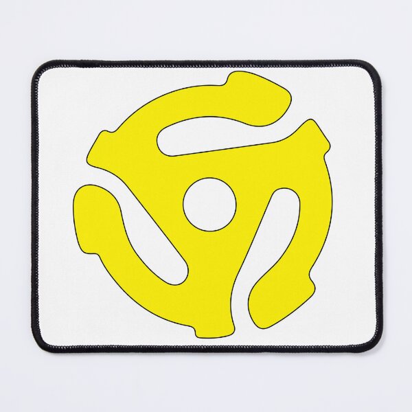 Item preview, 45rpm Record Adapter, Yellow in color on black shirt designed and sold by JeffreyWayne.