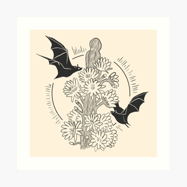 Night Bloom - Bat Art Print