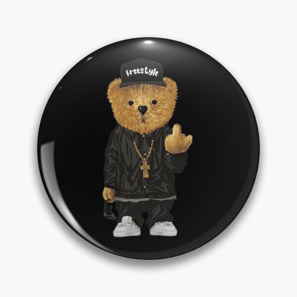 Gangster Teddy Bear King Money Bag Rich Savage Hip Hop Rap Rapper