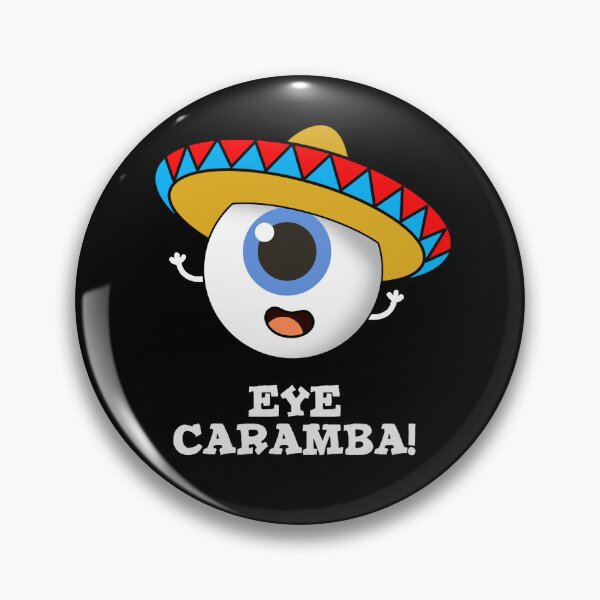 Item preview, Eye Caramba Funny Mexican Puns (Dark BG) designed and sold by punnybone.