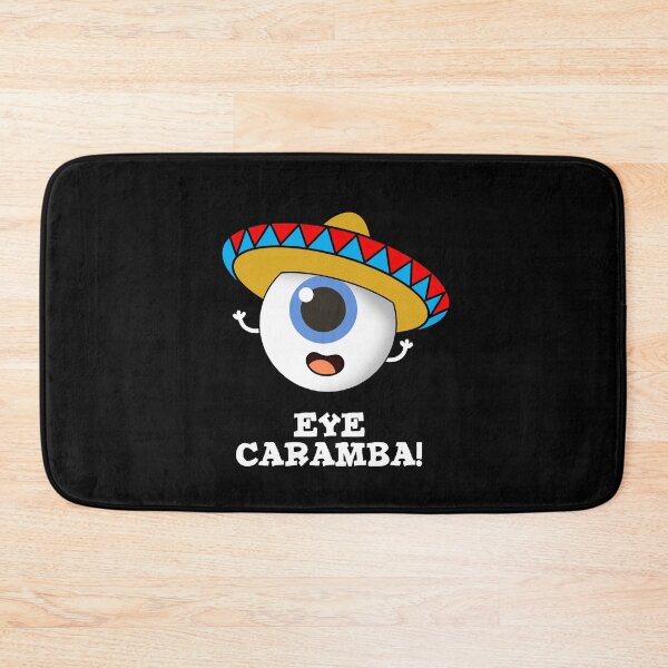 Item preview, Eye Caramba Funny Mexican Puns (Dark BG) designed and sold by punnybone.