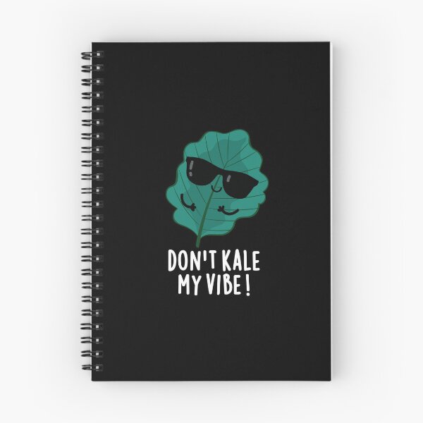 Item preview, Don't Kale My Vibe Funny Veggie Puns  (Dark BG) designed and sold by punnybone.