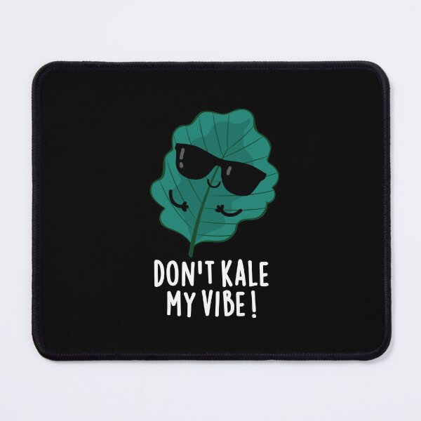 Item preview, Don't Kale My Vibe Funny Veggie Puns  (Dark BG) designed and sold by punnybone.