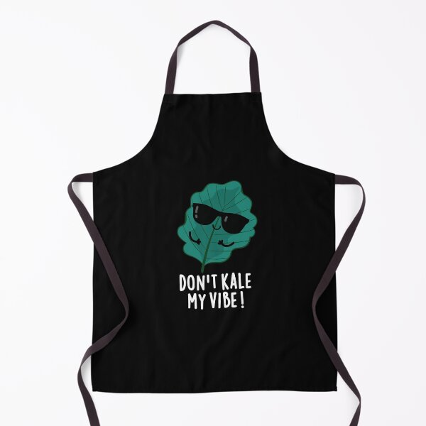 Item preview, Don't Kale My Vibe Funny Veggie Puns (Dark BG) designed and sold by punnybone.