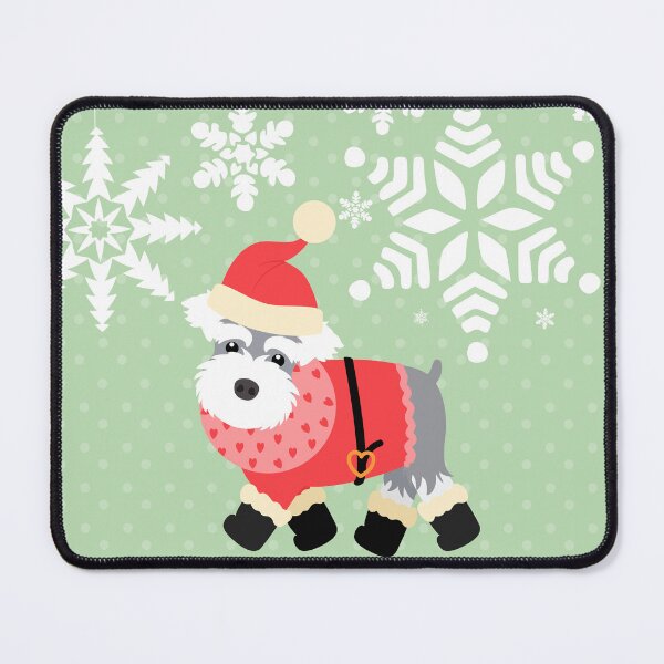 Item preview, Miniature Schnauzer Christmas Santa Claus designed and sold by Lulupainting.