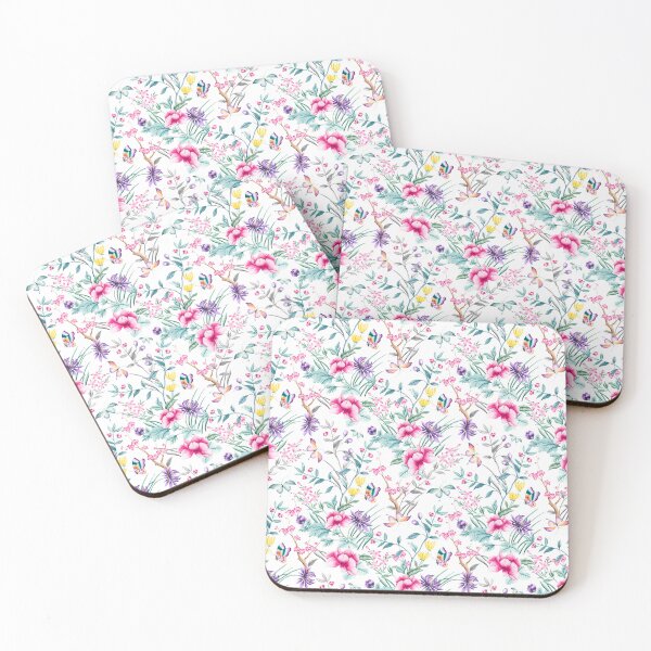Artikelvorschau, Floral Chinoiserie - White entworfen und verkauft von Rainbows Galore.