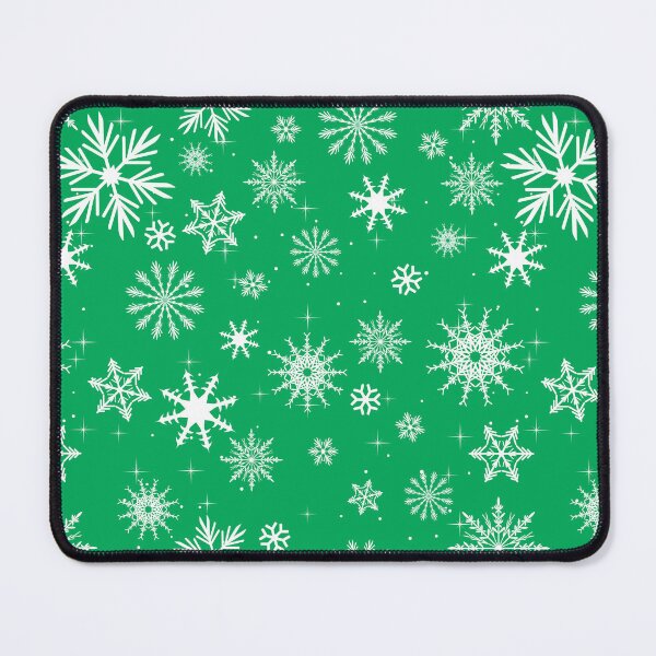Item preview, White Winter Snowflake on Green designed and sold by Nitram1990.