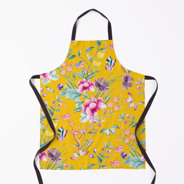 Artikelvorschau, Floral Chinoiserie - Yellow entworfen und verkauft von Rainbows Galore.