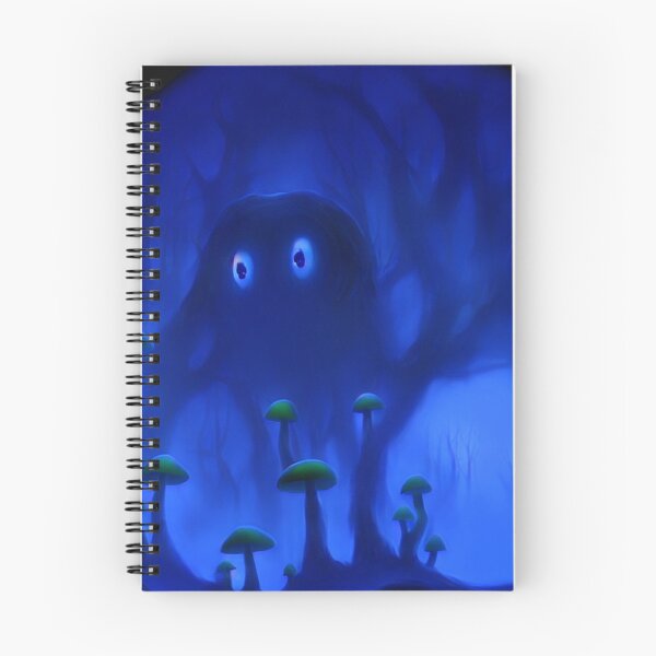 Item preview, Tree-monster in a mushroom forest VII blue designed and sold by BrachiaST.