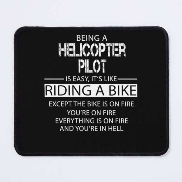 Item preview, Helicopter Pilot Riding A Bike designed and sold by aryagiri.