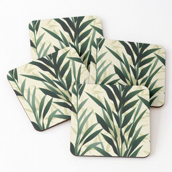 Item preview, Bamboo Leaves Pattern Print designed and sold by ThePurpleMelon.