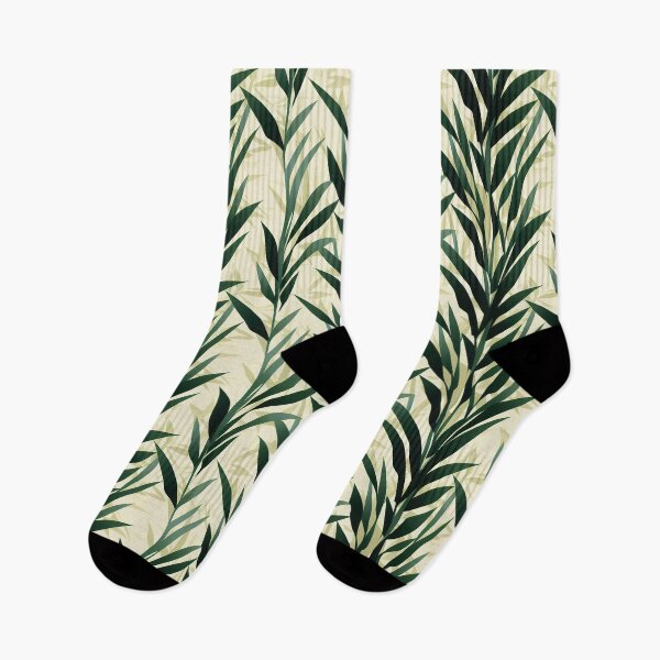 Item preview, Bamboo Leaves Pattern Print designed and sold by ThePurpleMelon.
